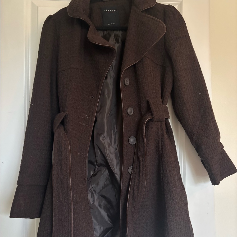 Therapy Dark Brown Trench Coat